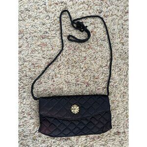 Lancome Black Purse made for‎ Lancome vintage shoulder strap small quilted